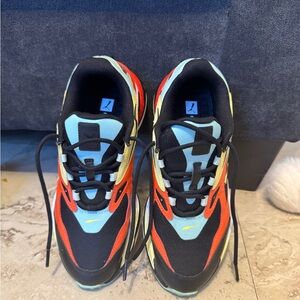 Puma Kids Sneakers in Black, Red, and Yellow